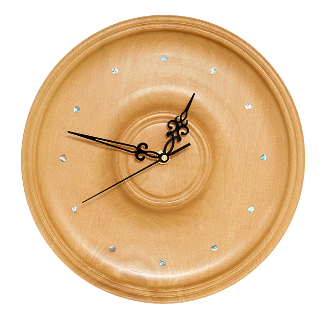 wood clock transparent